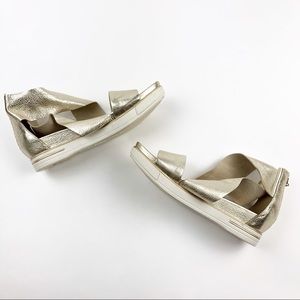 eileen fisher crisscross platform sandals size 7